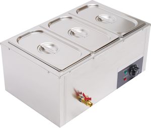 Podgrzewacz do potraw ze stali nierdzewnej podgrzewacz bufetowy 3 * 7L Gastro Buffet pojemnik do podgrzewania ciepły uchwyt do cateringu bufet impreza restauracja