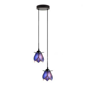 Art Deco Trade - Tiffany Kronleuchter ''Blue Lotus'' 2