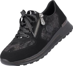 Rieker Komfort Schnürschuhe N1411-90 Damen 31363037363332 Schwarz 40 EU