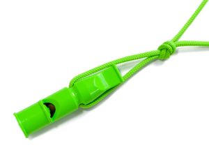 ACME Doppeltonpfeife mit Trill 640 9cm neon grün + Pfeifenband