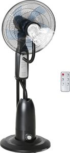 HOMCOM Standventilator mit 2,8 Liter Wasserkühlung, 90 W Ventilator mit Timer-Funktion Lüfter mit 3 Modi mit Nebelfunktion