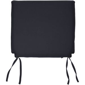 Sitzauflage 45cm x 48cm für Gartenstühle Schwarz
