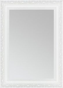 CLAMARO 'OTTO' Antik Wandspiegel mit Rahmen | Weiss Matt | Shabby Chic Vintage Barock Spiegel mit Holzrahmen | Barockspiegel inkl. Metall Aufhänger und Montagematerial, Größe:70x80