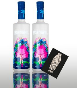 Karneval Vodka 2er Set je 0,5L (40% Vol) Premium Vodka von Raf Camora und Bonez Mc - [Enthält Sulfite]