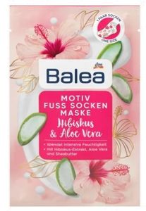 Balea Pflegende Fußmaske mit Hibiskus & Aloe Vera, 1 Paar