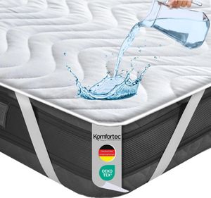 Komfortec Wasserdichter Matratzenschoner 180x200cm | Anti-Milben, Atmungsaktiv, Kein Knistern |   | Matratzen Inkontinenzauflage für Boxspringbetten