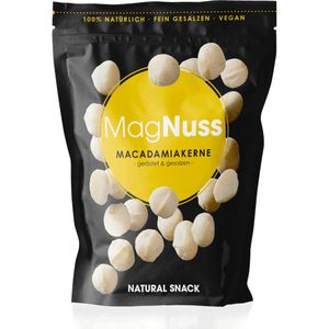 MagNuss Macadamias| geröstete und gesalzene Macadamiakerne, 12x 125g-Vorratspackung | vegan, glutenfrei