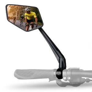 BALOU Fahrradspiegel mit extra großer Spiegelfläche und Reflektorstreifen