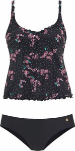 LASCANA Bügel-Tankini schwarz-bedruckt Größe 36 C LASCANA Bügel-Tankini schwarz-bedruckt Größe 36 C