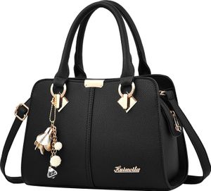 OKWISH Handtasche Damen Schultertasche Henkeltasche Schultertasche Umhängetasche Groß Handtasche Tragetasche Leder Crossbody Bag Geschenke Schwarz OKWISH Handtasche Damen Schultertasche Henkeltasche Schultertasche Umhängetasche Groß Handtasche Tragetasche Leder Crossbody Bag Geschenke Schwarz
