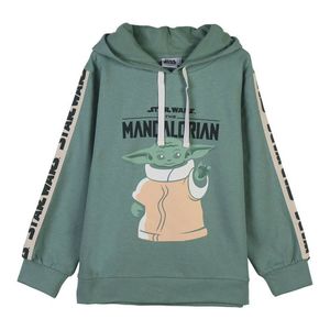 Jungen Sweater mit Kapuze The Mandalorian grün Größe: 7 Jahre