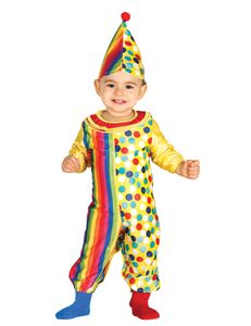Baby Clown Kostüm für Kinder Clownkostüm, Größe:86/92