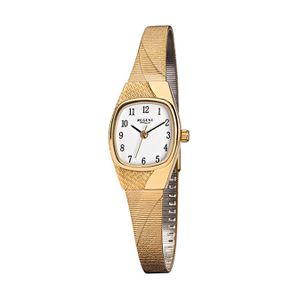 Regent Edelstahl Damen Uhr F-624 Quarzuhr Armband gold D2URF624