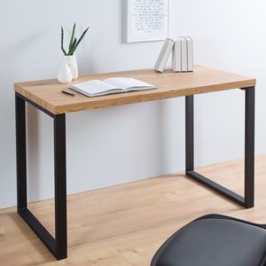 riess-ambiente Design Schreibtisch OAK DESK 120cm Eiche Vintage Metallgestell schwarz Bürotisch Tisch