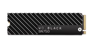 WD_BLACK™ SN750 NVMe™ SSD mit Kühlkörper 2 TB, 3470 MB/s - Schwarz