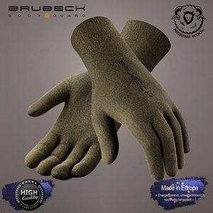 BRUBECK dünne Unterzieh Handschuhe Synthetisch GE10010A oder wärmende Merinowolle - GE10020 – für Damen und Herren , Größe:XXL, Farbe:GE10010A - Schwarz