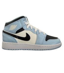 Nike Jordan 1 Mid Ice Blue Gr.5Y/37.5 Farbe: ICE BLUE/BLACK-SAIL-WHITEStyle: 555112-401Größe: 5Y/37.5
