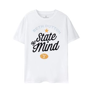 Yellowstone - Tričko "Beth Dutton State Of Mind" pre ženy NS7909 (M) (Weiß)