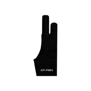 XP-PEN AC08 Handschuh Glove Zwei-Finger Elasthan Handschuh für Grafiktablett/Leuchttisch/Pen Display  Zeichenhandschuhe Geeignet für Rechts und Links Schwarz (Größe: M)
