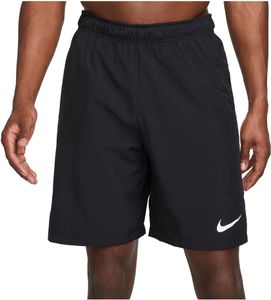NIKE Herren kurze Laufhose Fitnesshose Sporthose Dri-Fit Web-Trainings-Shorts, Farbe:Schwarz, Größe:L, Artikel:-010 black