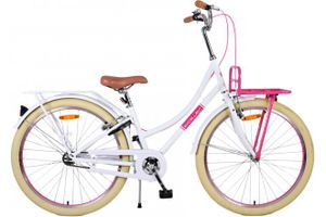 Detský bicykel Volare Excellent - dievčenský - 26 palcov - biely - obojručné brzdy