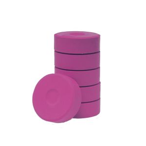 Tempera-Blöcke 44mm rosa 6 Stück - hochwertige Tempera Farb Pucks / Farbtabletten