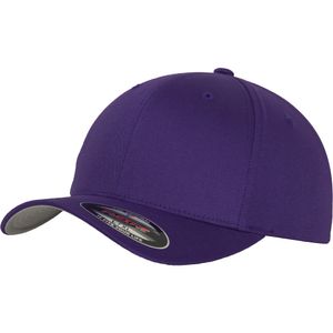 Urban Classics Flexfit Wooly Combed Cap Herren Basecap Einfarbig, Größe: S/M; Farbe: Purple