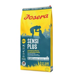 JOSERA SensiPlus 12,5 kg | Hundefutter mit Ente für empfindliche Hunde | Super Premium Trockenfutter für ausgewachsene Hunde