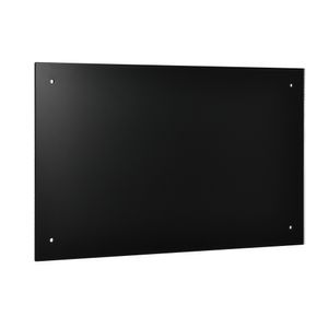 [neu.haus]® Glas Küchenrückwand 70x40cm Schwarz Herdspritzschutz Herd Küche