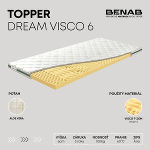 Benab Topper Dream Visco 6 Topper 200 x 200 cm