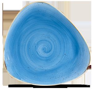 Churchill Super Vitrified Stonecast Cornflower Blue Dreiecksteller, 31,1 cm, 6 Stück