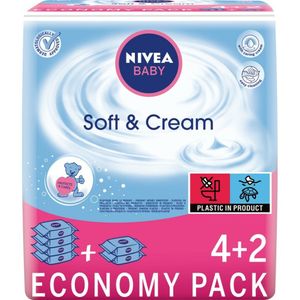 NIVEA Baby Soft & Cream Reinigungstücher 6x63Stk.