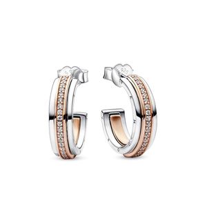 Pandora 282737C01 - Náušnice s obručí Pandora - Náušnice s kolíčky Pandora 282737C01 - Náušnice s obručí Pandora - Náušnice s kolíčky
