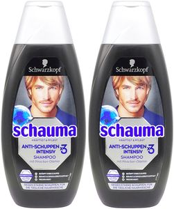 2x Schauma Anti-Schuppen Shampoo INTENSIV 400ml mit Pirocton Olamine