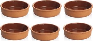 Sönmez Auflaufformen aus Ton 6 tlg. Set Ø 12 cm