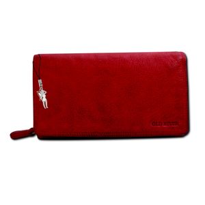 Old River Kellnerbörse Portemonnaie Geldbörse rot Leder 19x4,5x11,5cm D2OPD410R