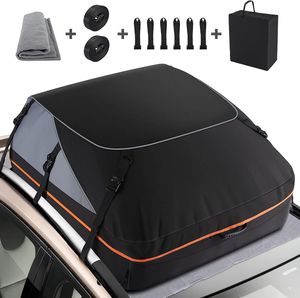 585L Auto Dachbox, 130x100x45 cm faltbare tragbare Dachtasche, 1000D PVC wasserdichtes Oxford-Gewebe, Dachgepäckträger Tasche für Reisen und Gepäcktransport, schwarz