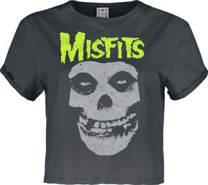 Misfits T-Shirt Damen Amplified Collection - Neon Skull charcoal S