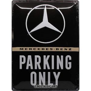 Plechová Ceduľa Mercedes-Benz Parking Only (2) 30x40cm