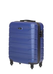 OCHNIK Koffer WALAB-0067 - Hartschalenkoffer Trolley mit 360° Rollen - Reisekoffer mit Zahlenschloss (Blau, Größe S - 56×37×23 cm)