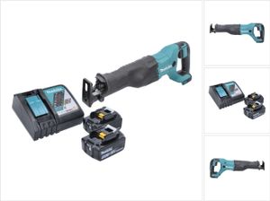 Makita DJR 186 RT Akku Reciprosäge Säbelsäge 18 V + 2x Akku 5,0 Ah + Ladegerät Makita DJR 186 RT Akku Reciprosäge Säbelsäge 18 V + 2x Akku 5,0 Ah + Ladegerät