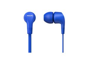 Philips Earbuds mit Kabel und Mikrofon TAE1105BL/00 - In-Ear-Kopfhörer - Betrieb am Kabel - Blau
