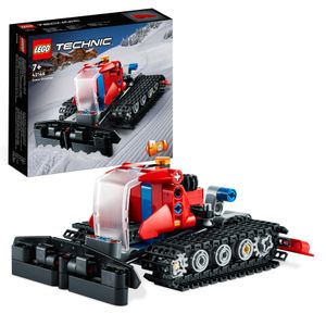 LEGO 42148 Technic Pistenraupe, 2in1 Winter-Fahrzeug-Modell-Spielzeug mit Schneemobil, Technik-Lernspielzeug für Jungen und Mädchen ab 7 Jahren, Geschenk zum Geburtstag