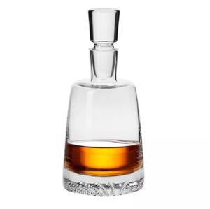 KROSNO Fjord Whisky Karaffe mit Stopper, 950 ml, Handgemacht