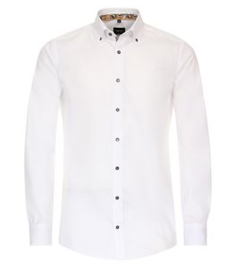Venti - Modern Fit - Herren Langarm Hemd (144206300), Größe:42, Farbe:Weiß (000)