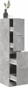 Möbel Apothekerschrank Betongrau 30x41x144,5 cm Holzwerkstoff - Kommoden 855172 Möbel Apothekerschrank Betongrau 30x41x144,5 cm Holzwerkstoff - Kommoden 855172