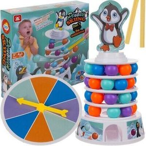 Geschicklichkeitsspiel Pinguin auf der Turm Wackelturm Jenga-Spiel