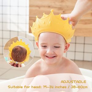 Kinder-Duschhauben, verstellbare Kronen-Shampoo-Kappen für Babys, verstellbare Shampoo-Kappen für Babys, verstellbares Shampoo für Kinder, schützen die Augen, Ohren und das Gesicht von Kindern, schützen die Baby-Sonnenblende