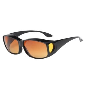 UV400 Anti-UV Sandproof Reitbrille Herren Outdoor Sport Nachtsichtbrille Brillen-Dunkelgelb