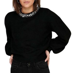 ONLY Pullover Damen Acryl Schwarz GR73778 - Größe: S